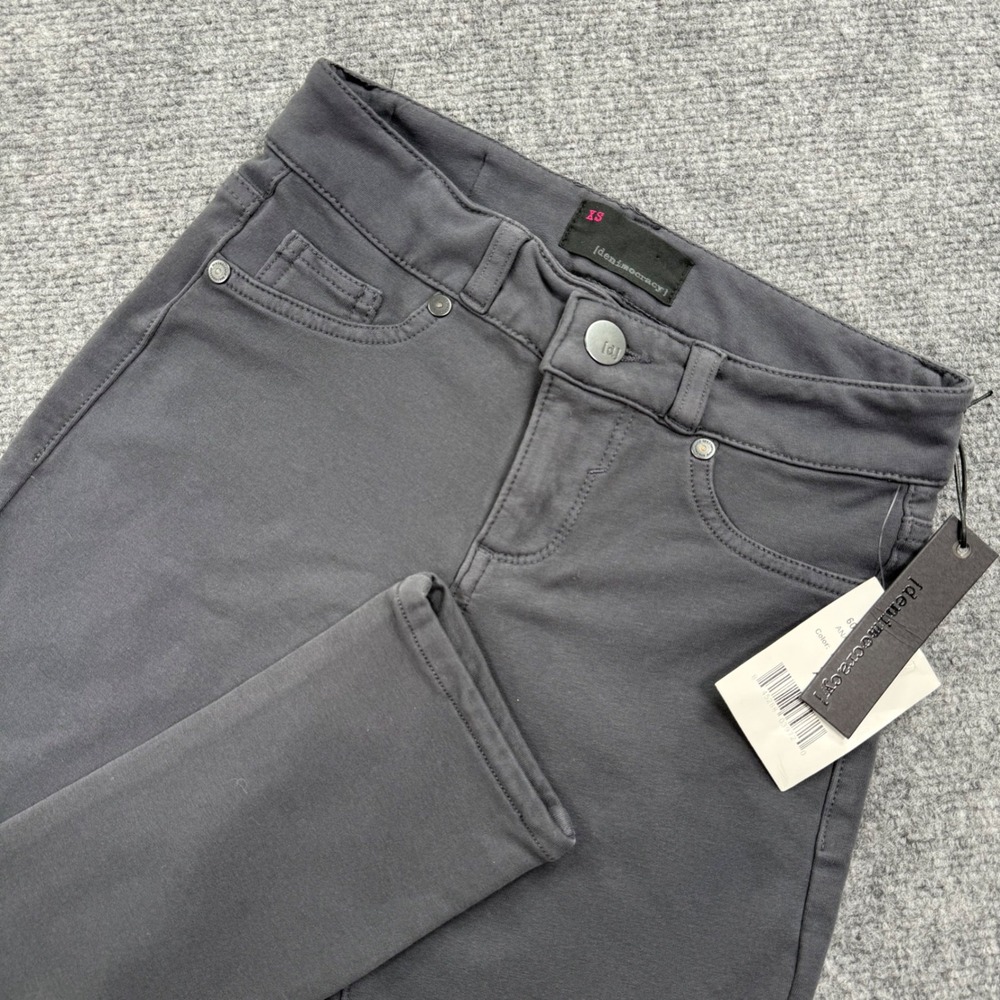Denimocracy Anarchy Crop Pants Size XSmall Grey Stretchy Skinny Jeans Women's